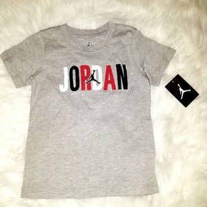 Nike Jordan Gray Athletic Graphic Tee